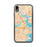 Custom Boston Massachusetts Map Phone Case in Watercolor