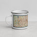Left View Custom Boston Massachusetts Map Enamel Mug in Woodblock