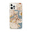 Custom Boston Massachusetts Map iPhone 12 Pro Max Phone Case in Woodblock