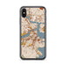 Custom Boston Massachusetts Map Phone Case in Woodblock