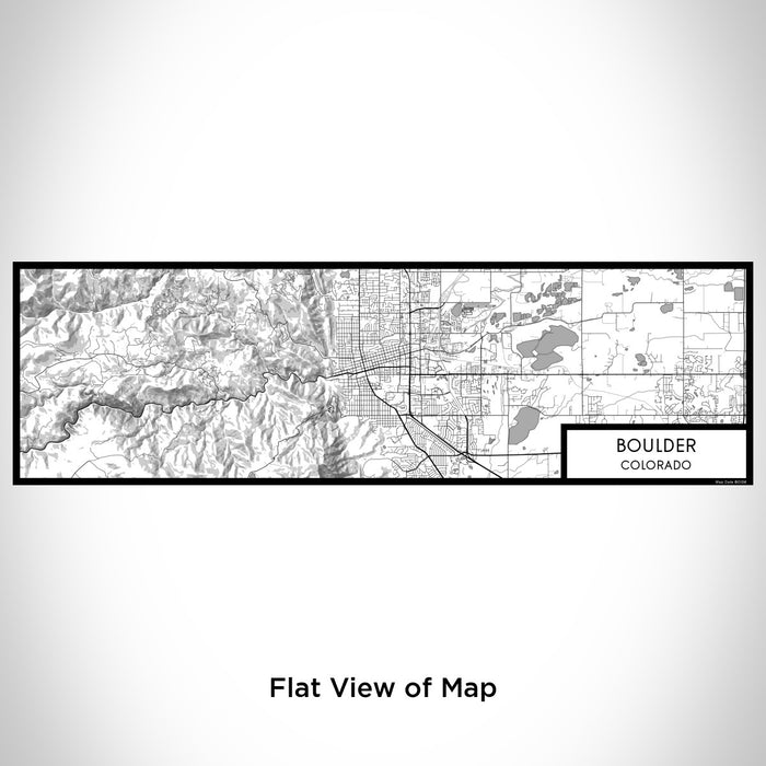 Flat View of Map Custom Boulder Colorado Map Enamel Mug in Classic