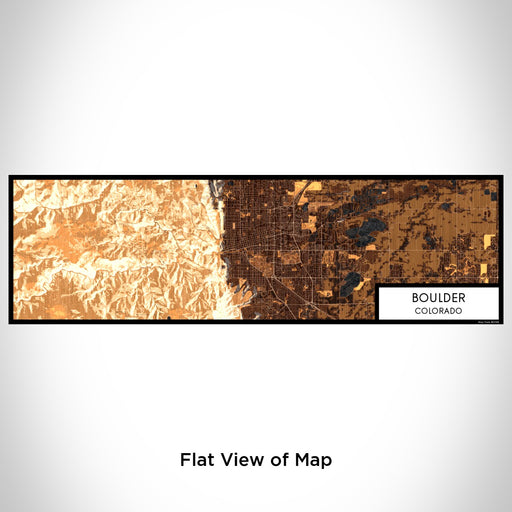 Flat View of Map Custom Boulder Colorado Map Enamel Mug in Ember