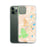 Custom Boulder Colorado Map Phone Case in Watercolor on Table with Laptop and Plant