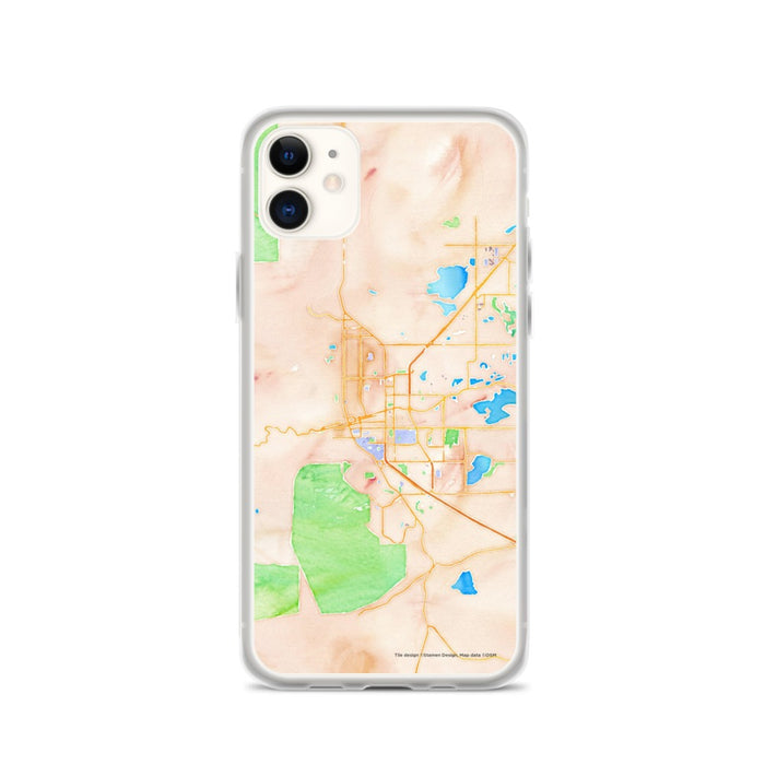 Custom Boulder Colorado Map Phone Case in Watercolor