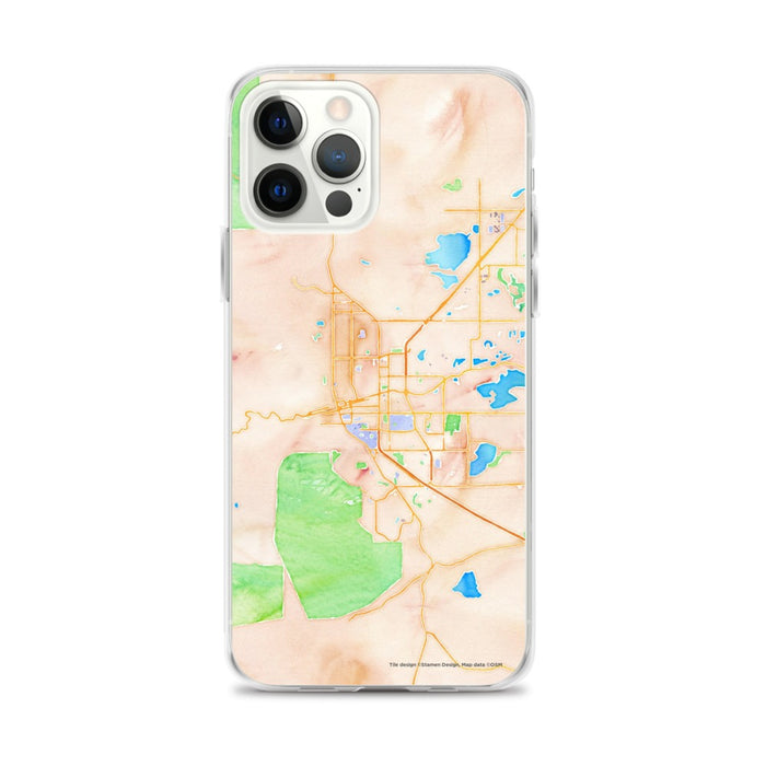 Custom Boulder Colorado Map iPhone 12 Pro Max Phone Case in Watercolor