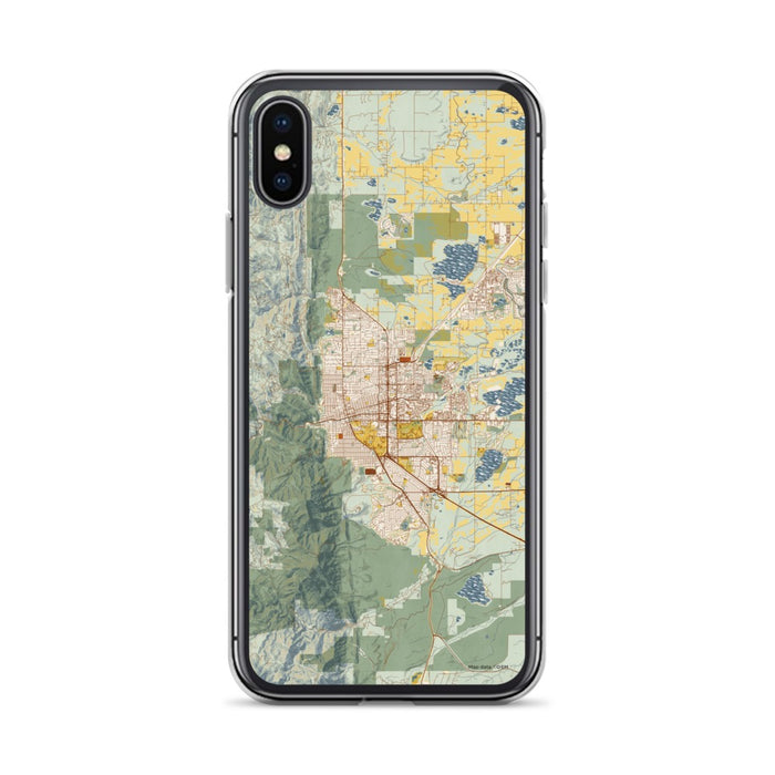 Custom Boulder Colorado Map Phone Case in Woodblock