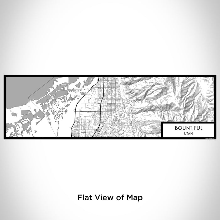 Flat View of Map Custom Bountiful Utah Map Enamel Mug in Classic