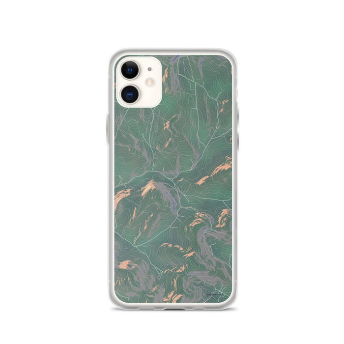 Custom iPhone 11 Bovina New York Map Phone Case in Afternoon
