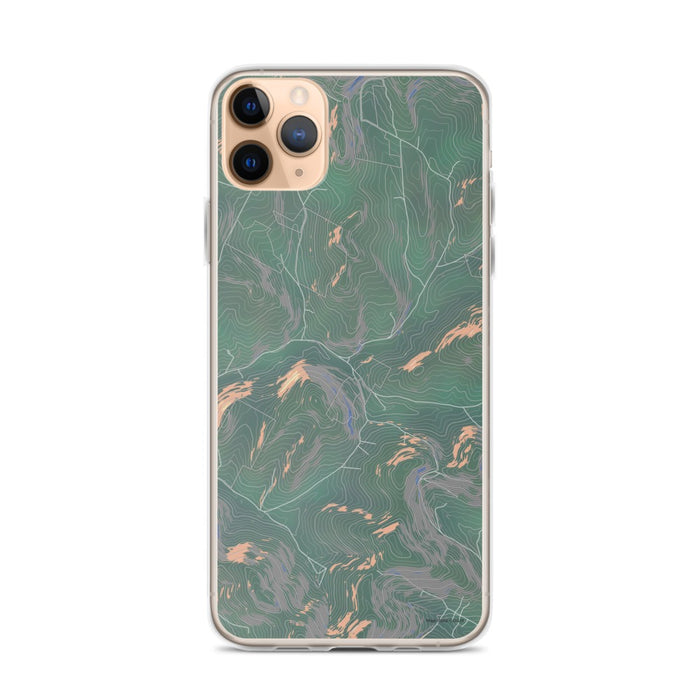 Custom iPhone 11 Pro Max Bovina New York Map Phone Case in Afternoon