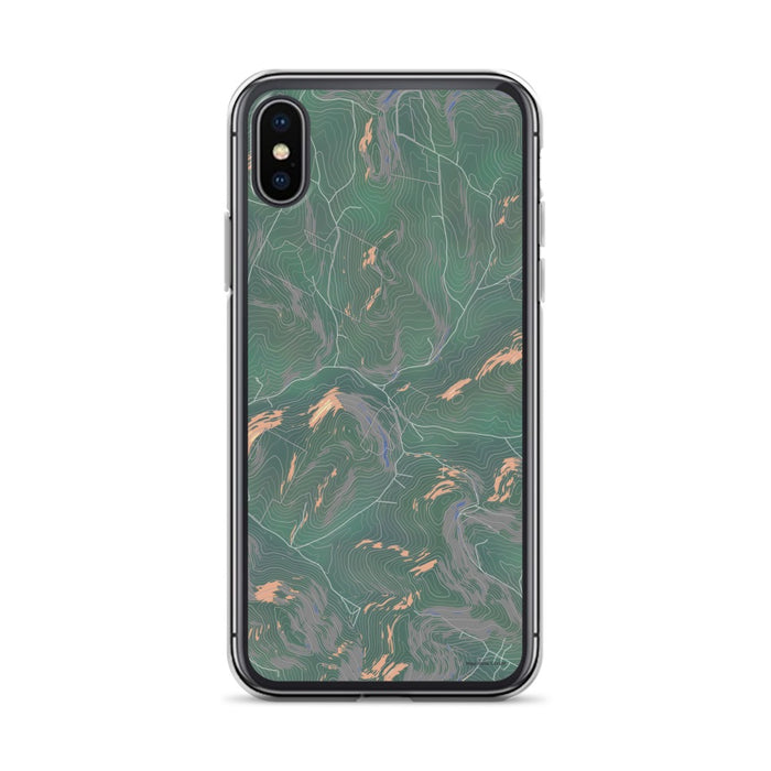 Custom iPhone X/XS Bovina New York Map Phone Case in Afternoon