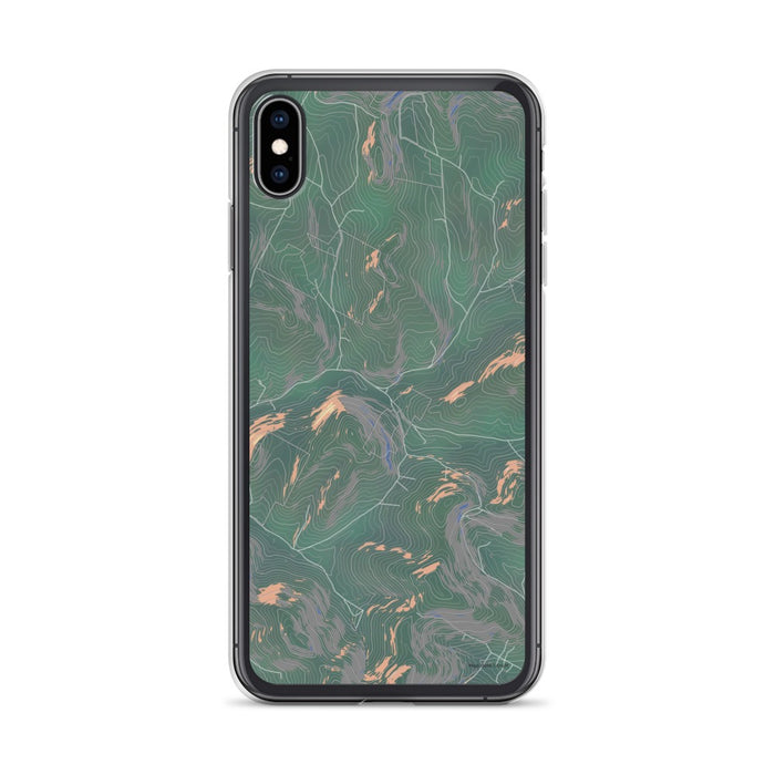 Custom iPhone XS Max Bovina New York Map Phone Case in Afternoon