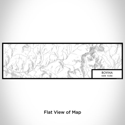 Flat View of Map Custom Bovina New York Map Enamel Mug in Classic