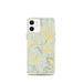 Custom iPhone 12 mini Bovina New York Map Phone Case in Woodblock