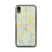 Custom iPhone XR Bovina New York Map Phone Case in Woodblock