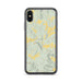 Custom iPhone X/XS Bovina New York Map Phone Case in Woodblock
