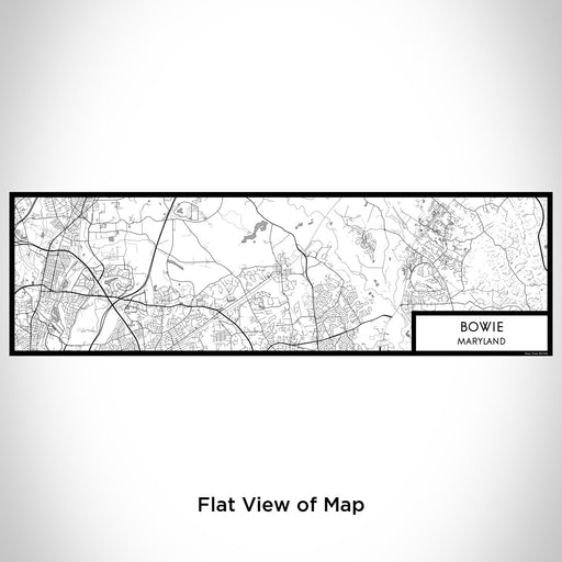 Flat View of Map Custom Bowie Maryland Map Enamel Mug in Classic