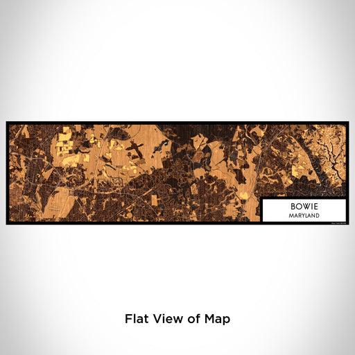 Flat View of Map Custom Bowie Maryland Map Enamel Mug in Ember