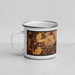 Left View Custom Bowie Maryland Map Enamel Mug in Ember