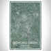 Bowling Green Kentucky Map Print Portrait Orientation in Afternoon Style With Shaded Background