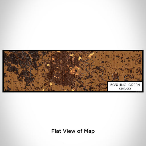 Flat View of Map Custom Bowling Green Kentucky Map Enamel Mug in Ember