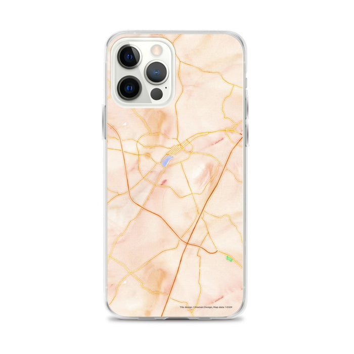 Custom Bowling Green Kentucky Map iPhone 12 Pro Max Phone Case in Watercolor