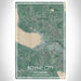Boyne City Michigan Map Print Portrait Orientation in Afternoon Style With Shaded Background