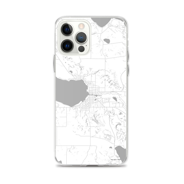 Custom Boyne City Michigan Map iPhone 12 Pro Max Phone Case in Classic