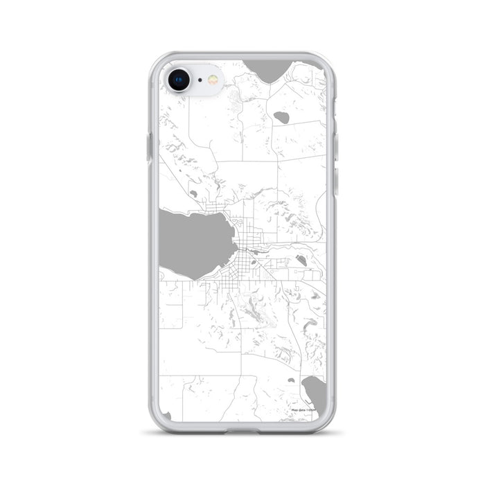 Custom Boyne City Michigan Map iPhone SE Phone Case in Classic