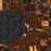Boyne City Michigan Map Print in Ember Style Zoomed In Close Up Showing Details