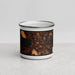 Front View Custom Boyne City Michigan Map Enamel Mug in Ember
