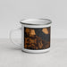 Left View Custom Boyne City Michigan Map Enamel Mug in Ember