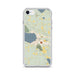 Custom Boyne City Michigan Map iPhone SE Phone Case in Woodblock