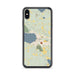 Custom Boyne City Michigan Map Phone Case in Woodblock