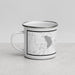 Left View Custom Boyne Falls Michigan Map Enamel Mug in Classic