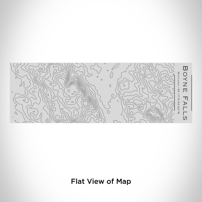 Rendered View of Boyne Falls Michigan Map Engraving on 10oz Stainless Steel Insulated Cup with Sipping Lid