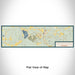 Flat View of Map Custom Boyne Mountain Resort Michigan Map Enamel Mug in Woodblock
