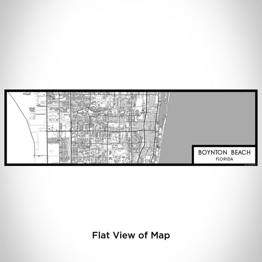 Flat View of Map Custom Boynton Beach Florida Map Enamel Mug in Classic