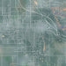 Bozeman Montana Map Print in Afternoon Style Zoomed In Close Up Showing Details