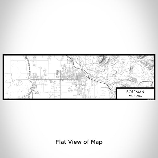 Flat View of Map Custom Bozeman Montana Map Enamel Mug in Classic