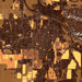 Bozeman Montana Map Print in Ember Style Zoomed In Close Up Showing Details