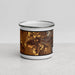 Front View Custom Bozeman Montana Map Enamel Mug in Ember