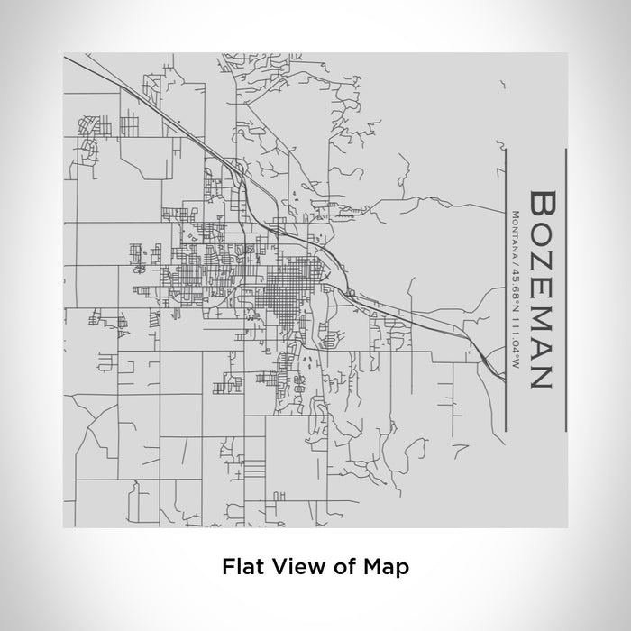 Bozeman - Montana Engraved Map Tumbler — JACE Maps