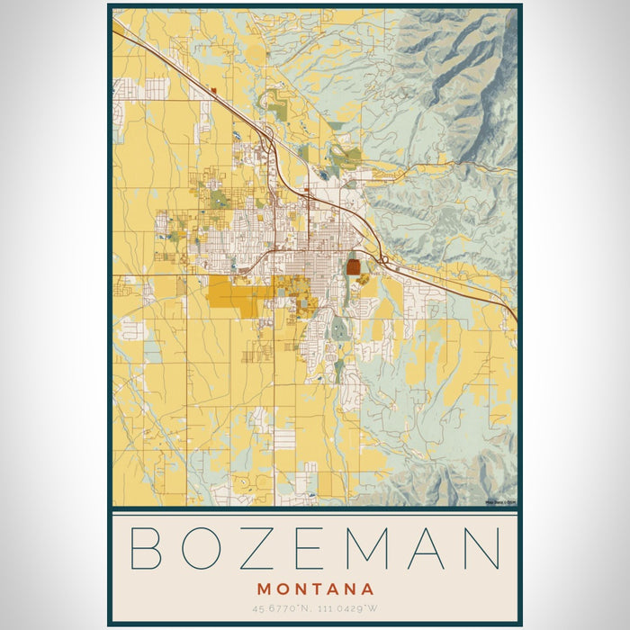 Bozeman - Montana Map Print in Woodblock — JACE Maps