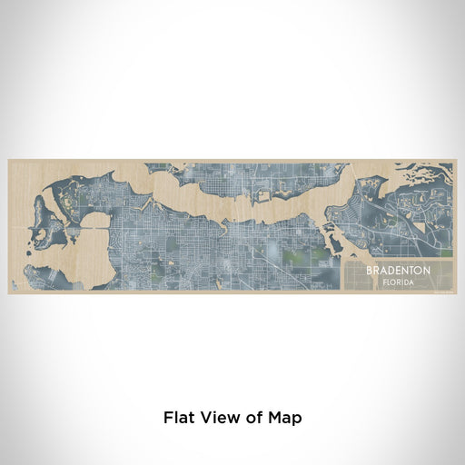 Flat View of Map Custom Bradenton Florida Map Enamel Mug in Afternoon