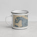 Left View Custom Bradenton Florida Map Enamel Mug in Afternoon