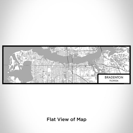 Flat View of Map Custom Bradenton Florida Map Enamel Mug in Classic