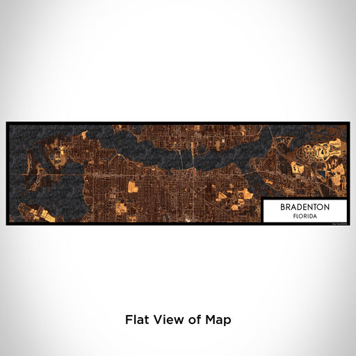 Flat View of Map Custom Bradenton Florida Map Enamel Mug in Ember