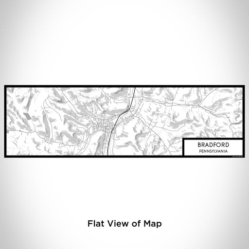 Flat View of Map Custom Bradford Pennsylvania Map Enamel Mug in Classic