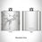 Rendered View of Bradford Pennsylvania Map Engraving on 6oz Stainless Steel Flask