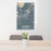 24x36 Brainerd Minnesota Map Print Portrait Orientation in Afternoon Style Behind 2 Chairs Table and Potted Plant